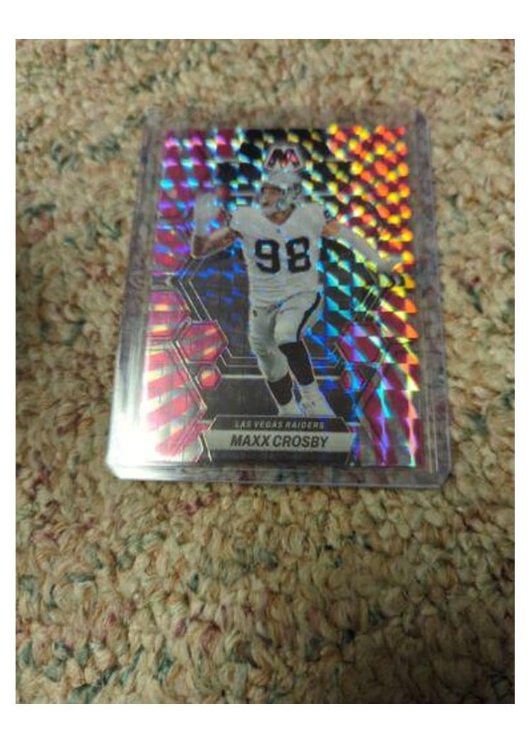 2023 Panini Mosaic Base Set Maxx Crosby #123 card