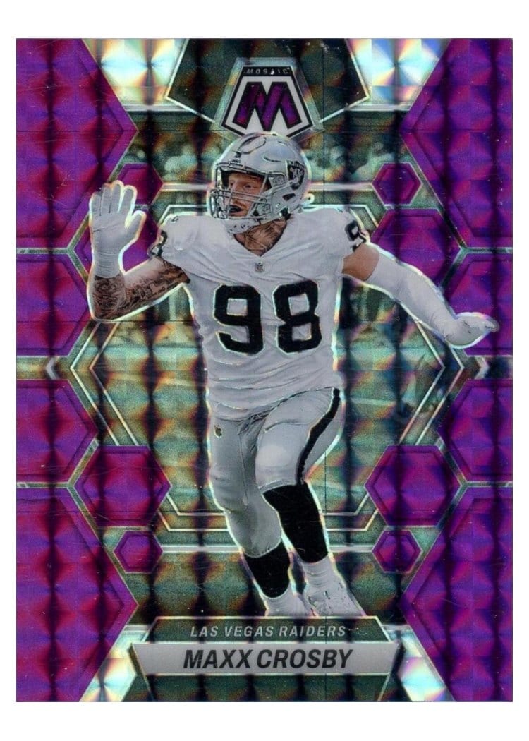 2023 Panini Mosaic Base Set Maxx Crosby #123 card