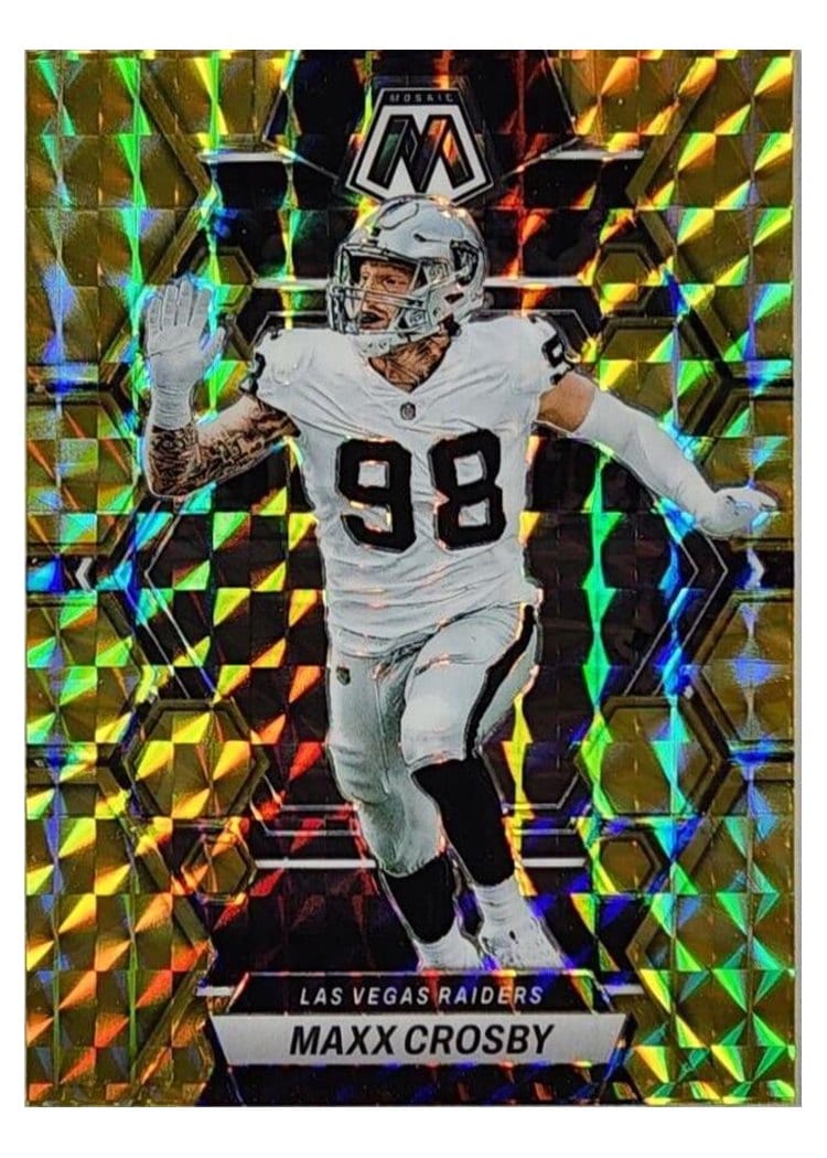 2023 Panini Mosaic Base Set Maxx Crosby #123 card