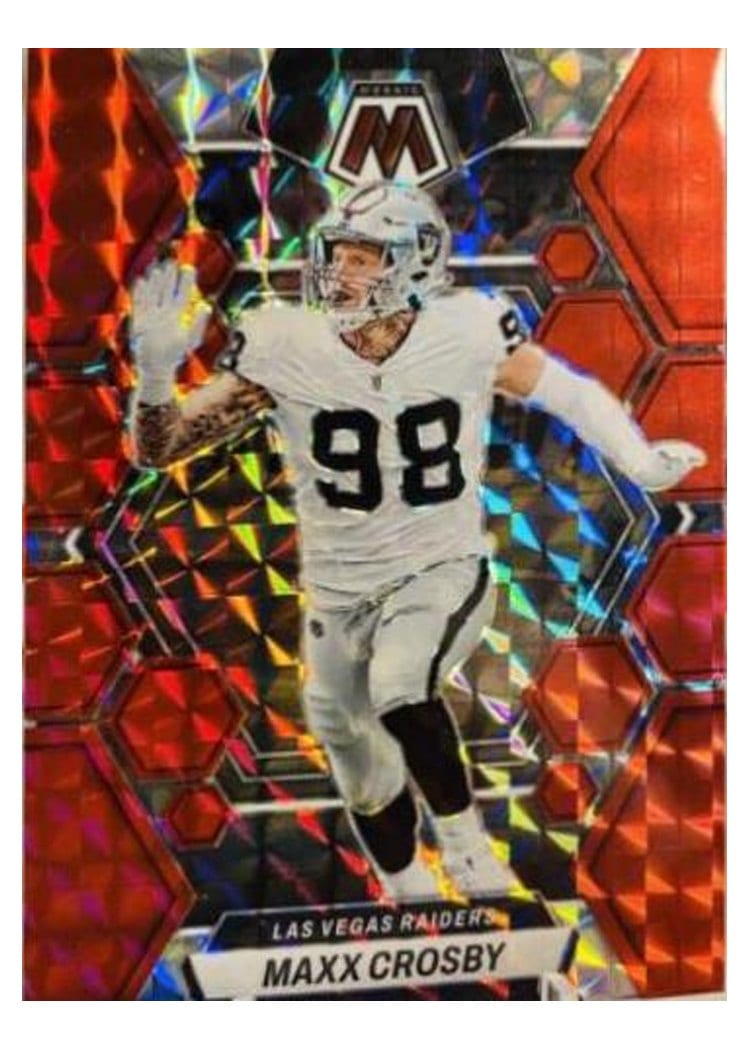 2023 Panini Mosaic Base Set Maxx Crosby #123 card