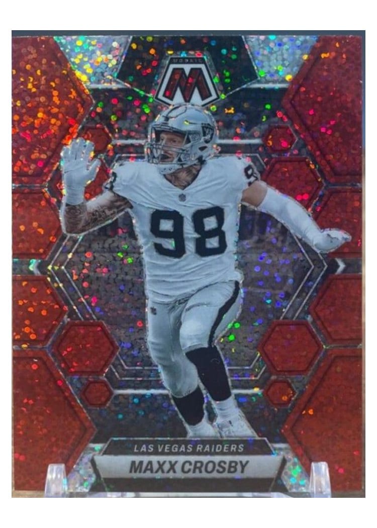 2023 Panini Mosaic Base Set Maxx Crosby #123 card