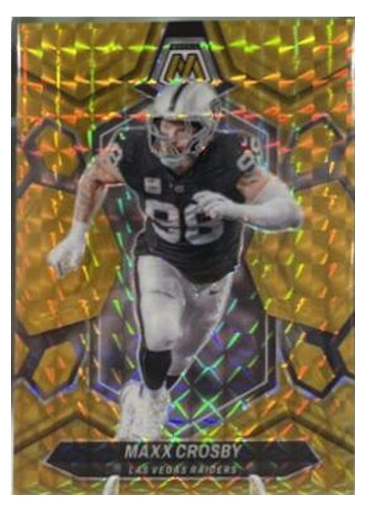 2024 Panini Mosaic Base Set Maxx Crosby Gold #118 card