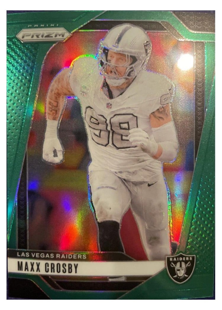 2024 Panini Prizm Base Set Maxx Crosby Green #152 card