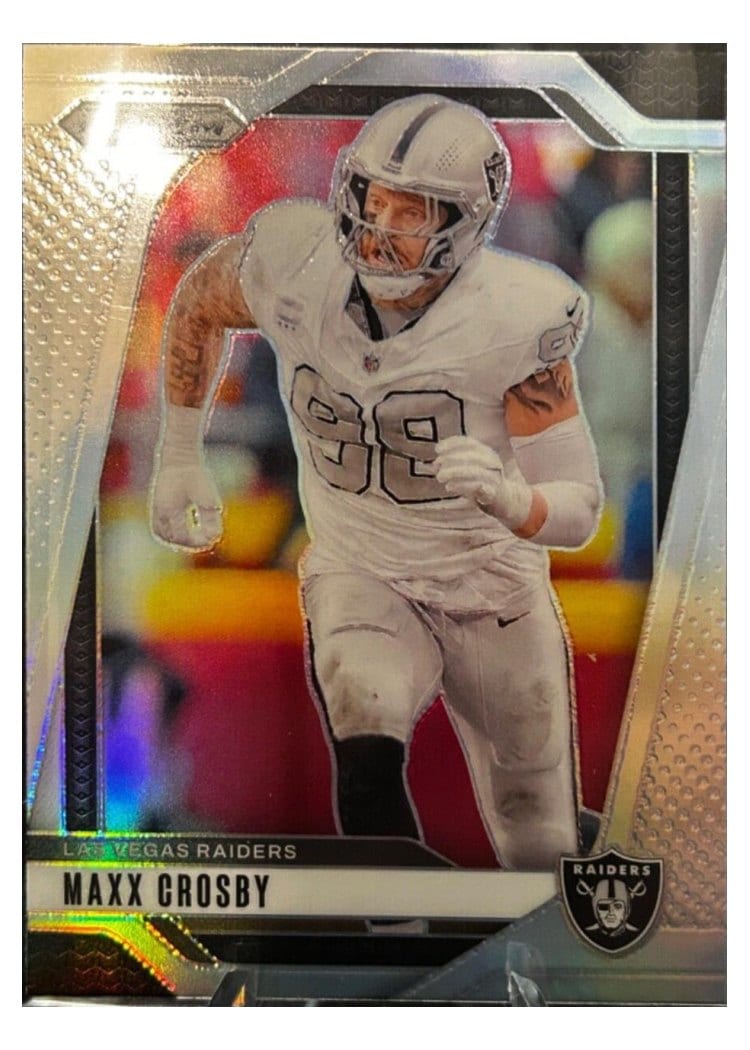 2024 Panini Prizm Base Set Maxx Crosby Silver #152 card
