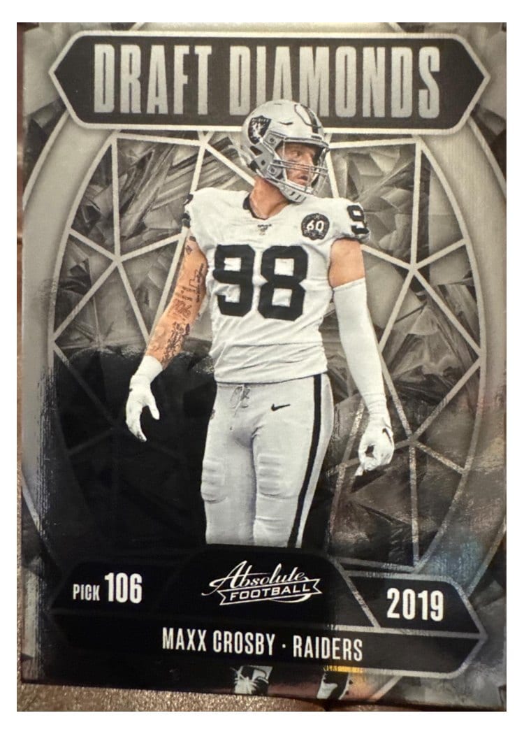 2025 Panini Absolute Countdown Calendar Draft Diamonds Maxx Crosby #10 card