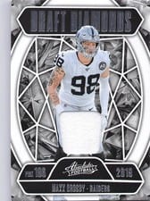 2025 Panini Absolute Draft Diamonds Jersey Maxx Crosby #DDJ-MCR card