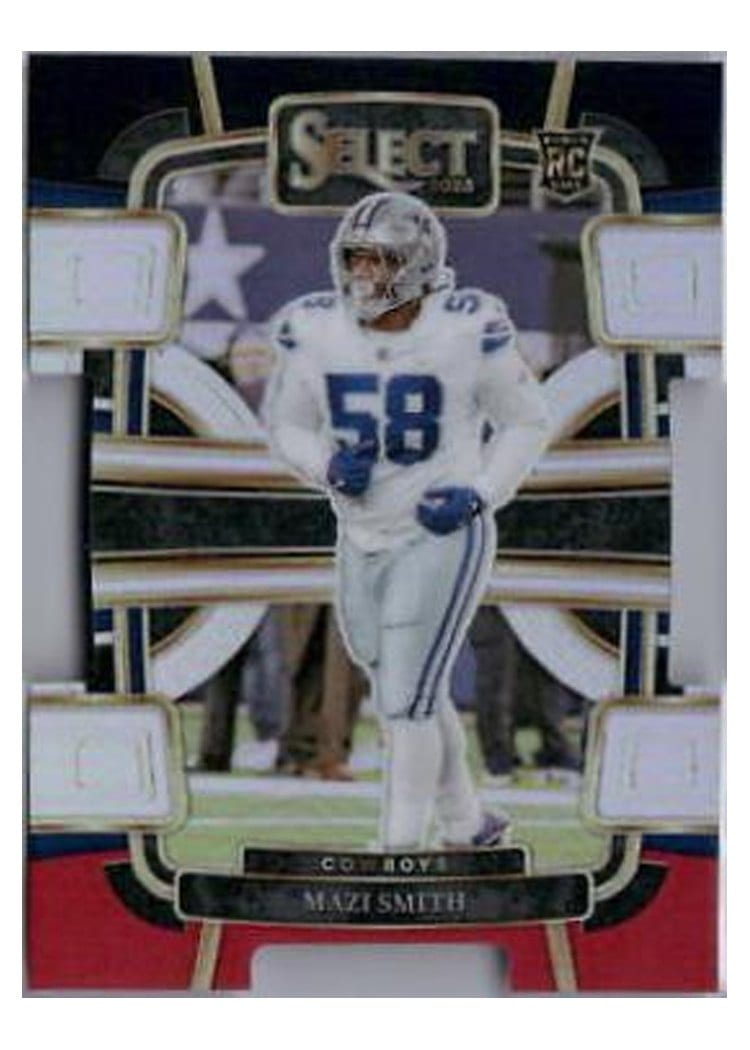 2023 Panini Select Base Set Mazi Smith Black Red Prizm Die-Cut #27 card