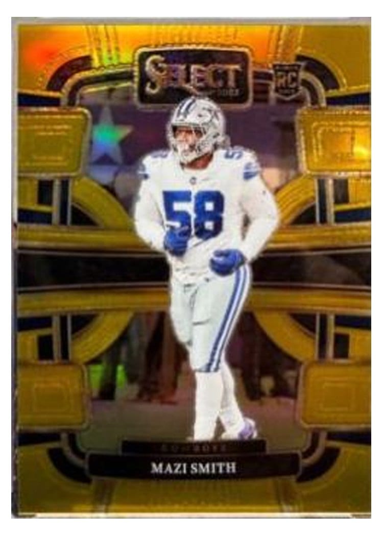 2023 Panini Select Base Set Mazi Smith Gold Prizm #27 card