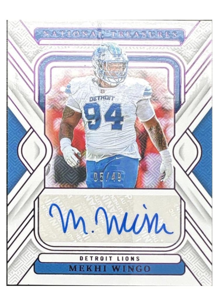 2024 Panini National Treasures Base Set Mekhi Wingo #121 card