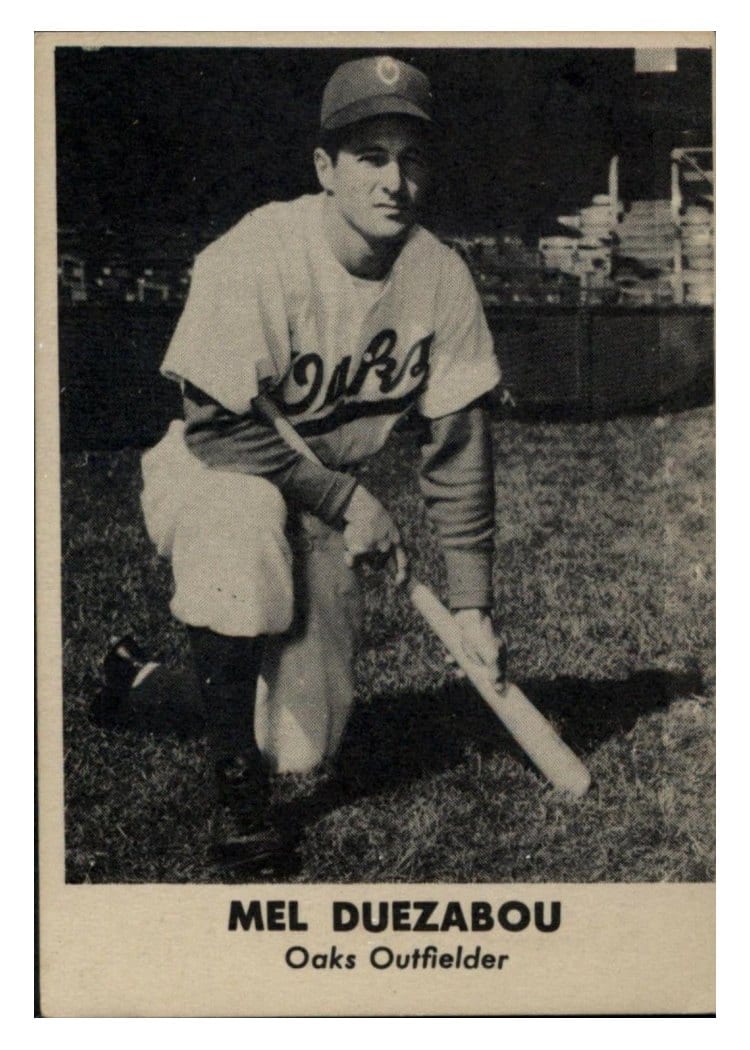 1949 Remar Bread Oakland Oaks Mel Duezabou card