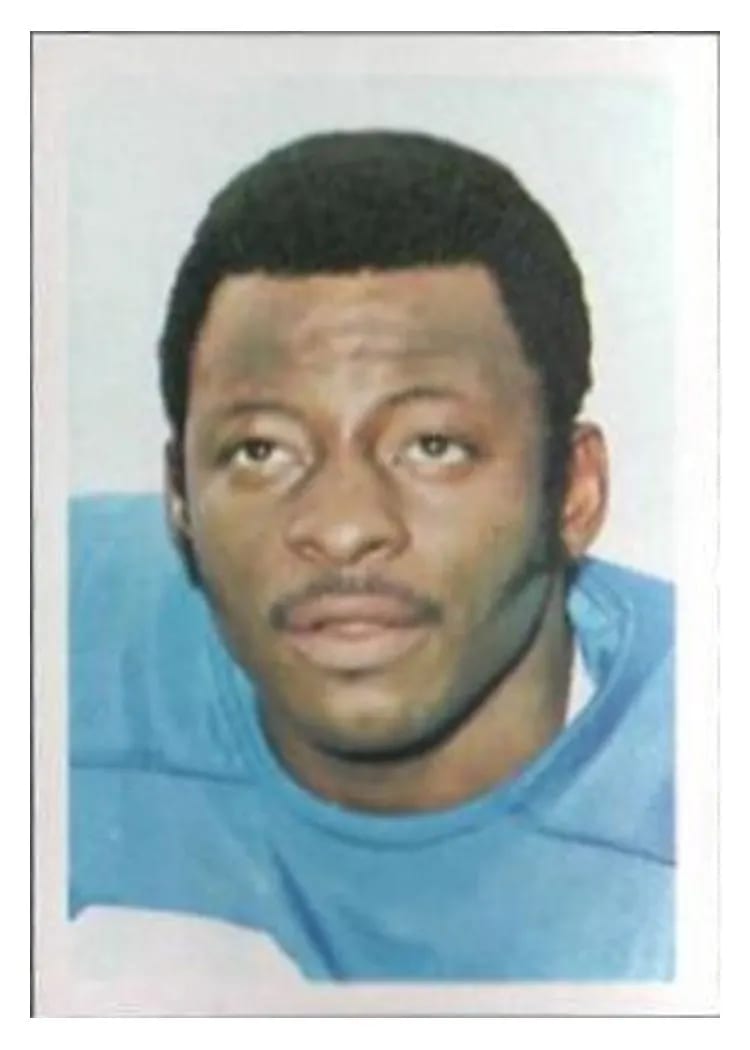 1972 NFLPA Wonderful World Stamps Mel Farr #123 card