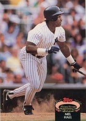 1992 Stadium Club Base Set Mel Hall #9 card
