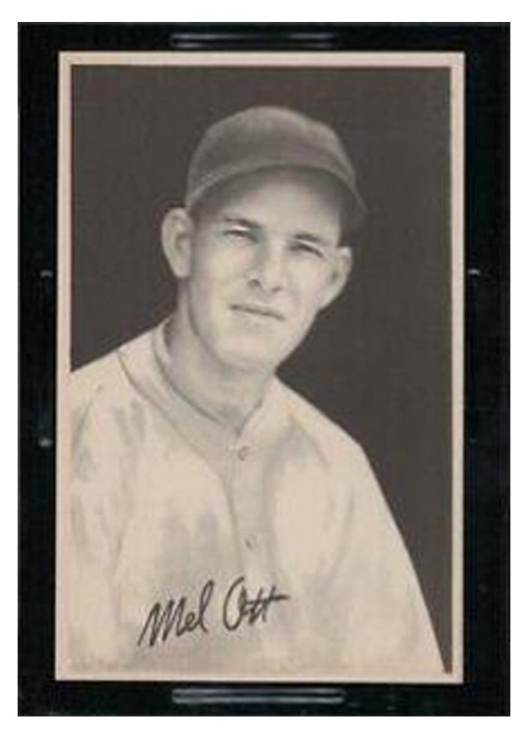 1939 Goudey Premiums R303 B Mel Ott card