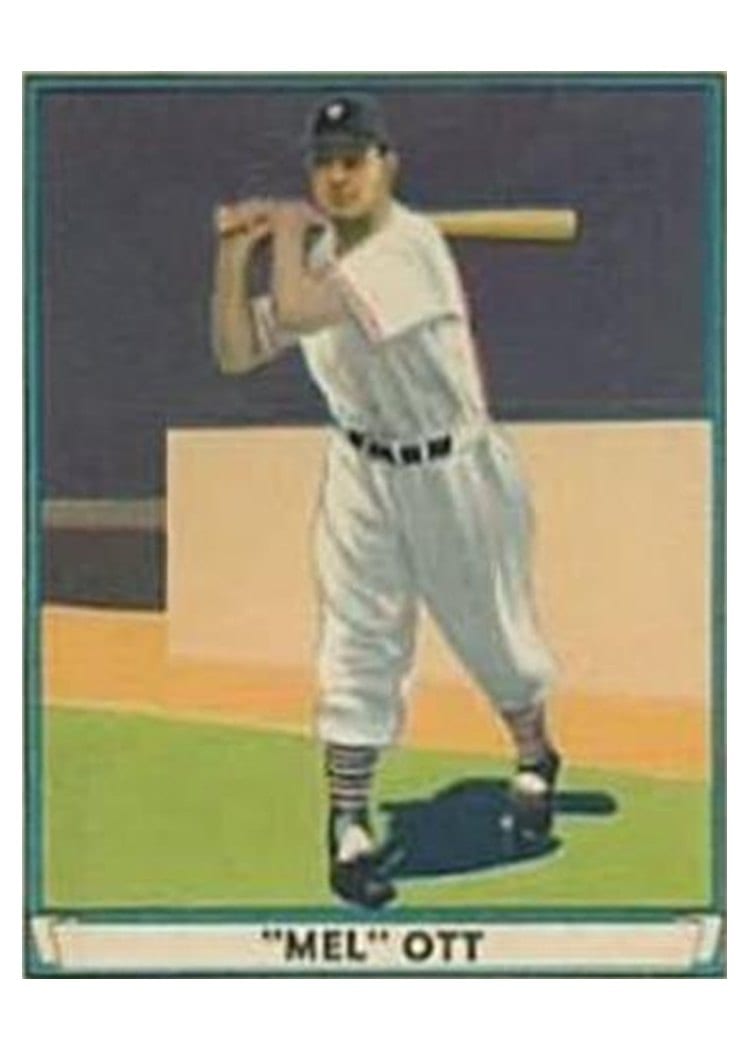 1941 Play Ball Mel Ott #8 card