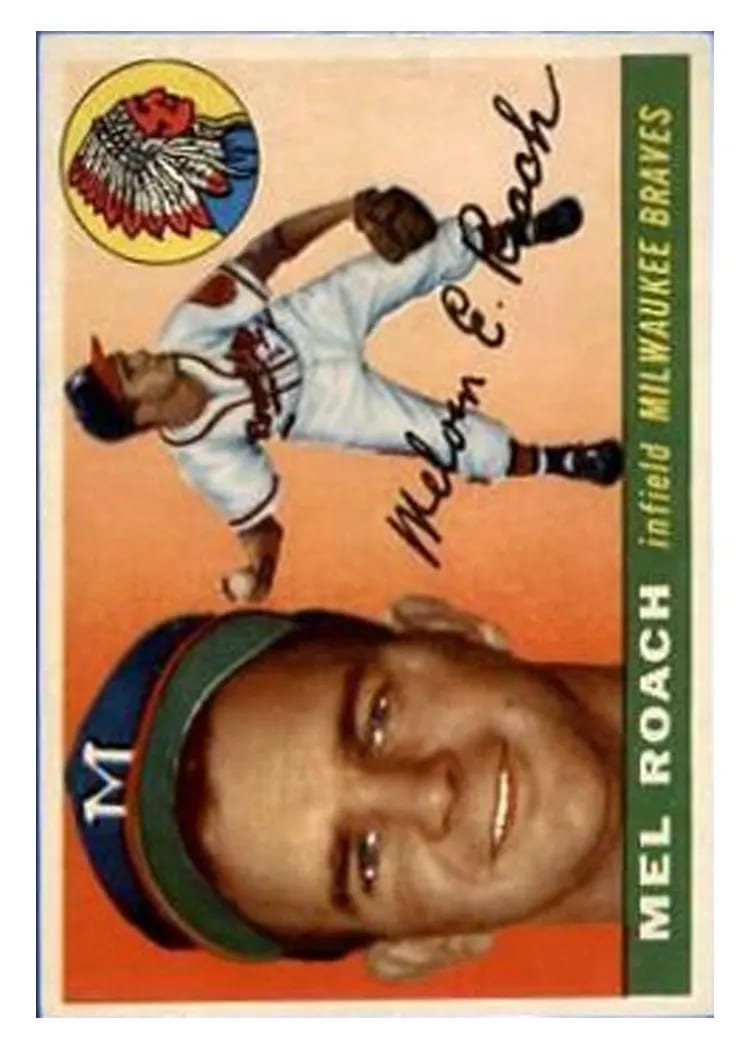 1955 Topps Mel Roach #117 card