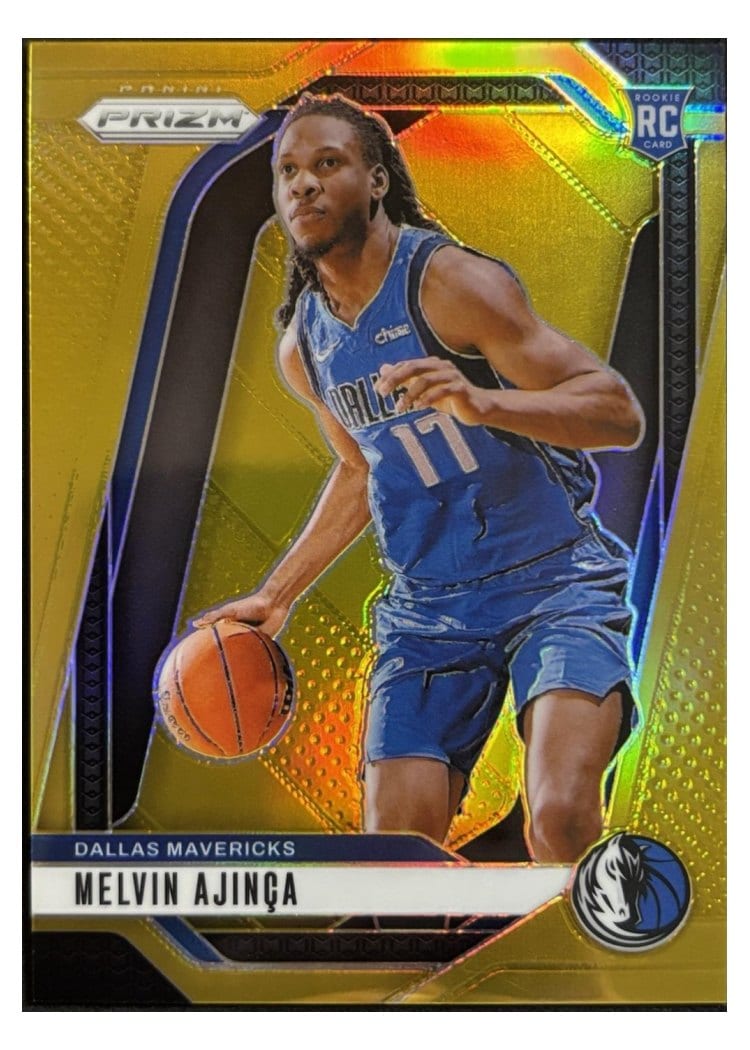 2024-25 Panini Prizm Base Set Melvin Ajinca Gold #255 card