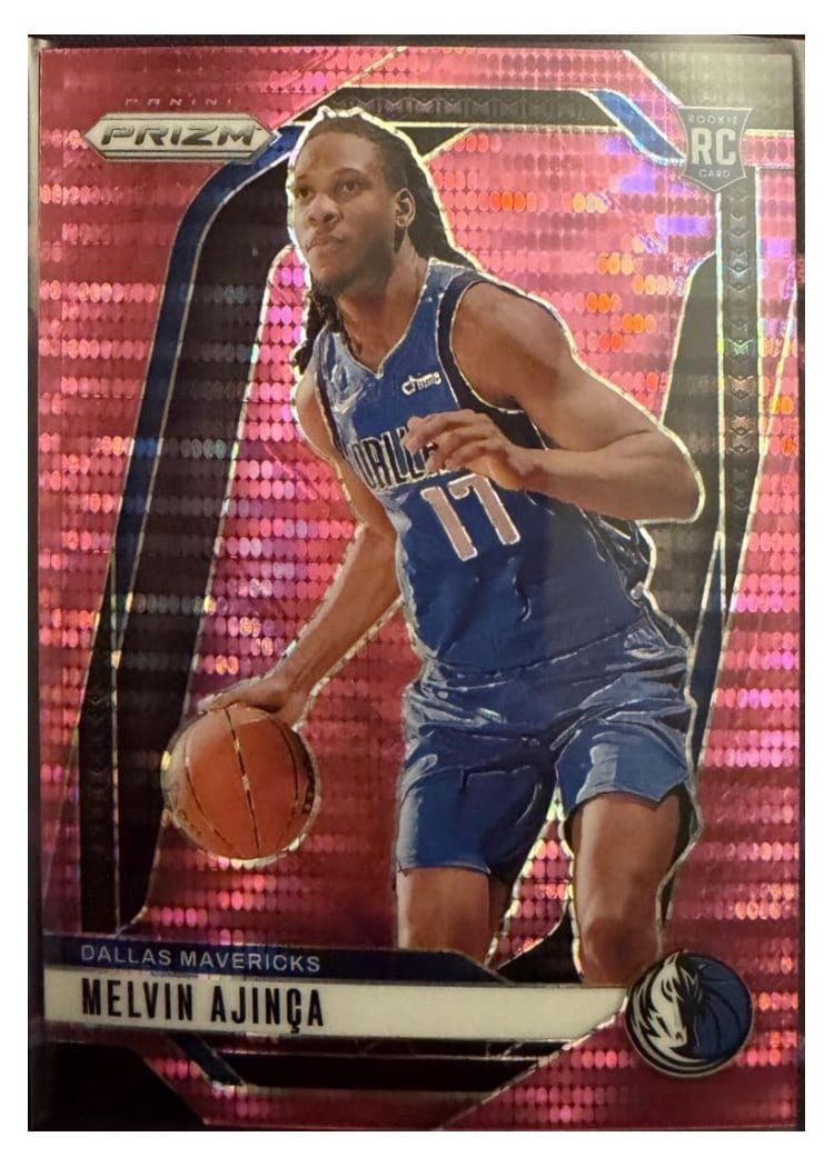 2024-25 Panini Prizm Base Set Melvin Ajinca Pink Pulsar #255 card