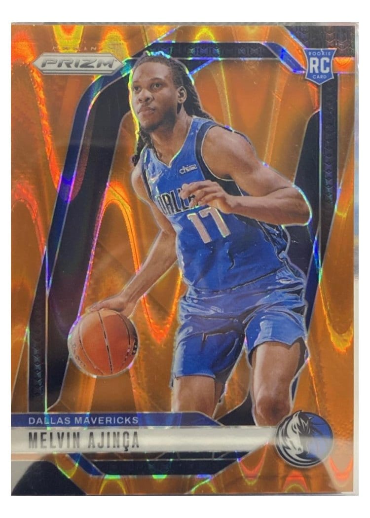 2024-25 Panini Prizm Base Set Melvin Ajinca Orange Seismic #255 card