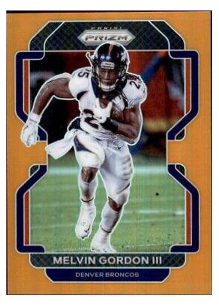 2021 Panini Prizm Base Set Melvin Gordon III #202 card
