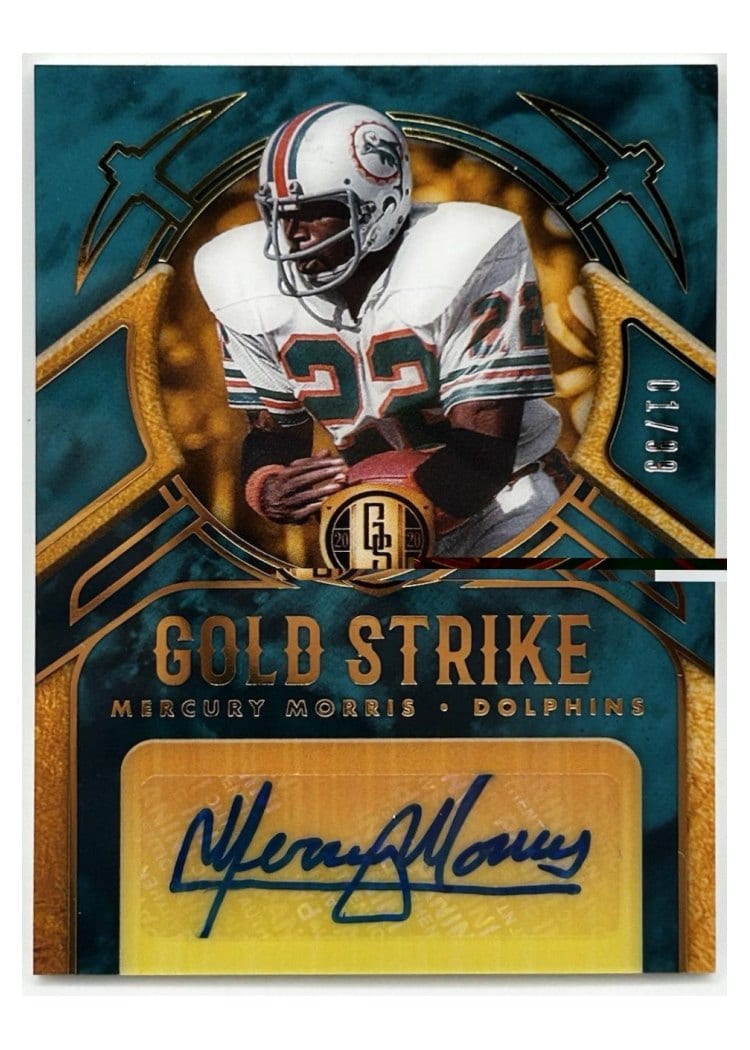 2020 Panini Gold Standard Gold Strike Mercury Morris #GST8 card