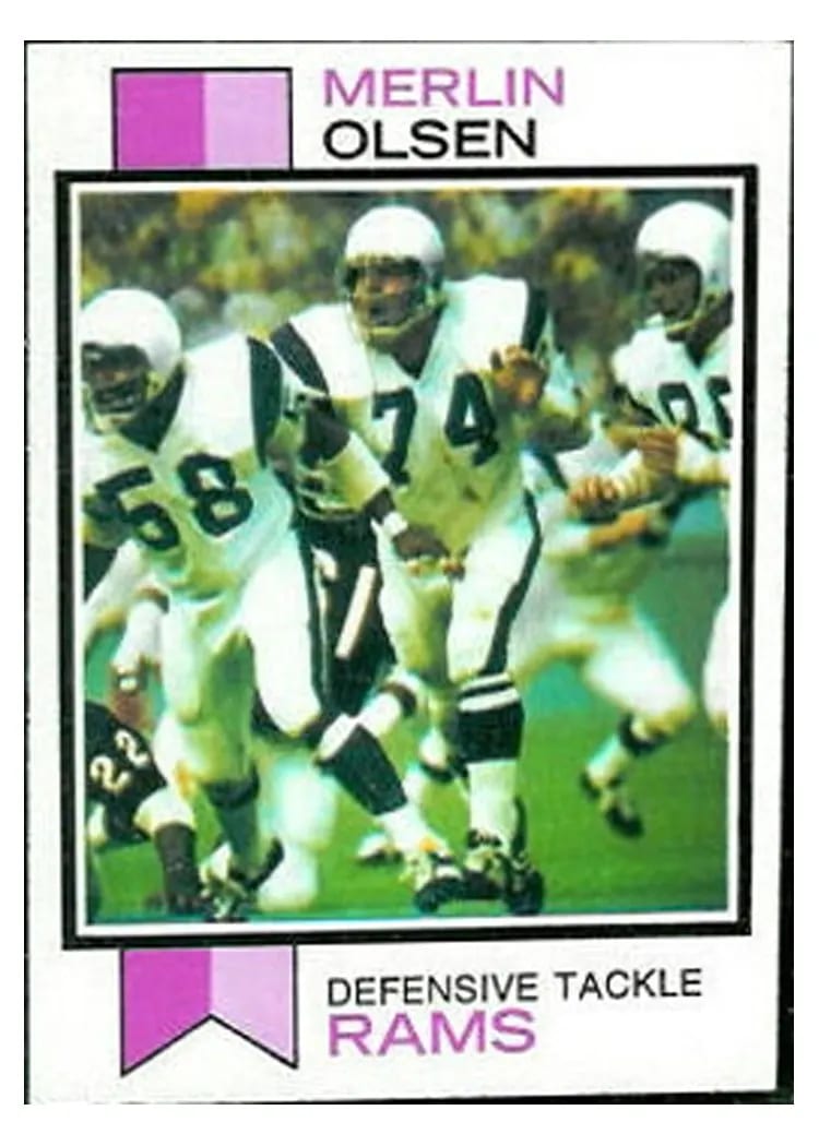 1973 Topps Merlin Olsen #479 card