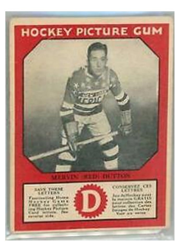 1933 V252 Canadian Gum Mervyn Red Dutton card