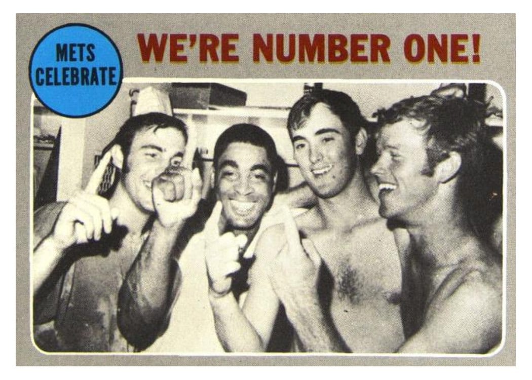 1970 Topps Mets Celebrate: We're Number One #198 card