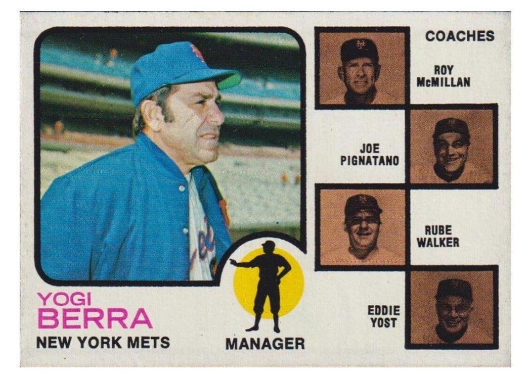 1973 Topps Mets Field Leaders Dark Pale Background #257 card