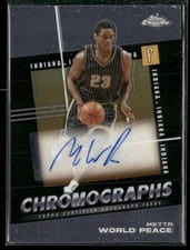 2024-25 Topps Chrome Chromographs Metta World Peace #C-MW card