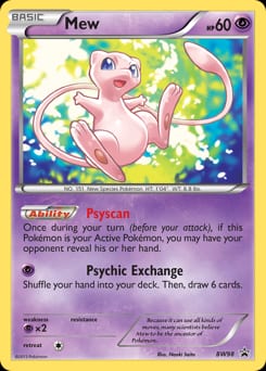 2011 BW Black Star Promos Mew #BW98 card