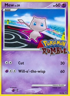 2009 Pokémon Rumble Mew #10 card