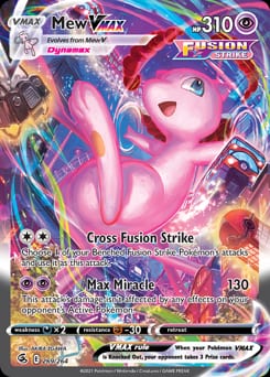 2021 Fusion Strike Mew VMAX #269 card