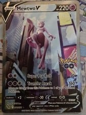 2022 Pokémon GO Mewtwo V #72 card