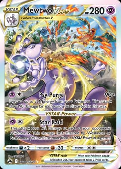 2023 Crown Zenith Galarian Gallery Mewtwo VSTAR #GG44 card