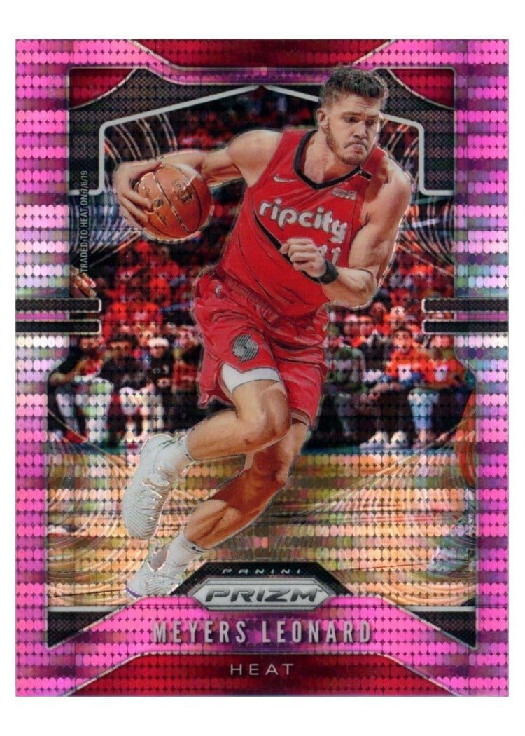 2019-20 Panini Prizm Base Set Meyers Leonard Pink Pulsar Prizm #117