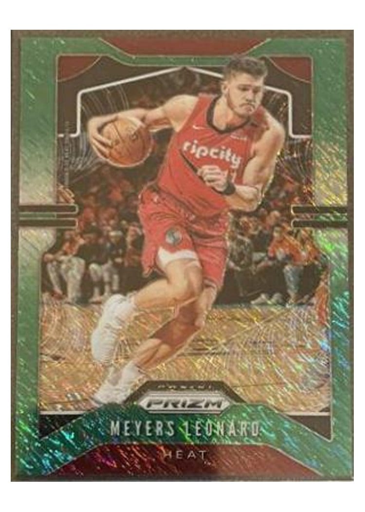 2019-20 Panini Prizm Base Set Meyers Leonard Green Shimmer Prizm #117