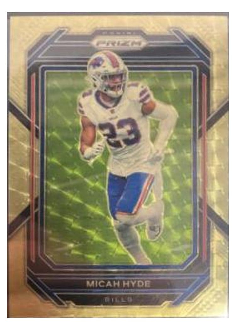 2022 Panini Prizm Base Set Micah Hyde Gold Vinyl #36 card