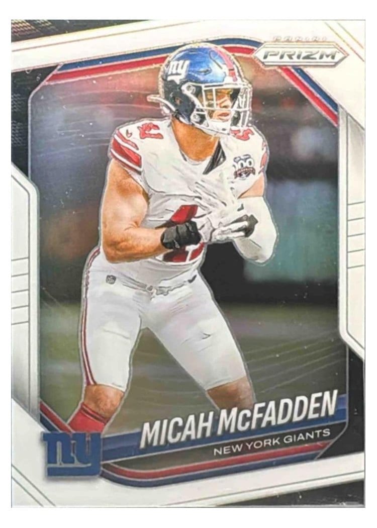 2025 Panini Prizm Base Set Micah McFadden White #95 card
