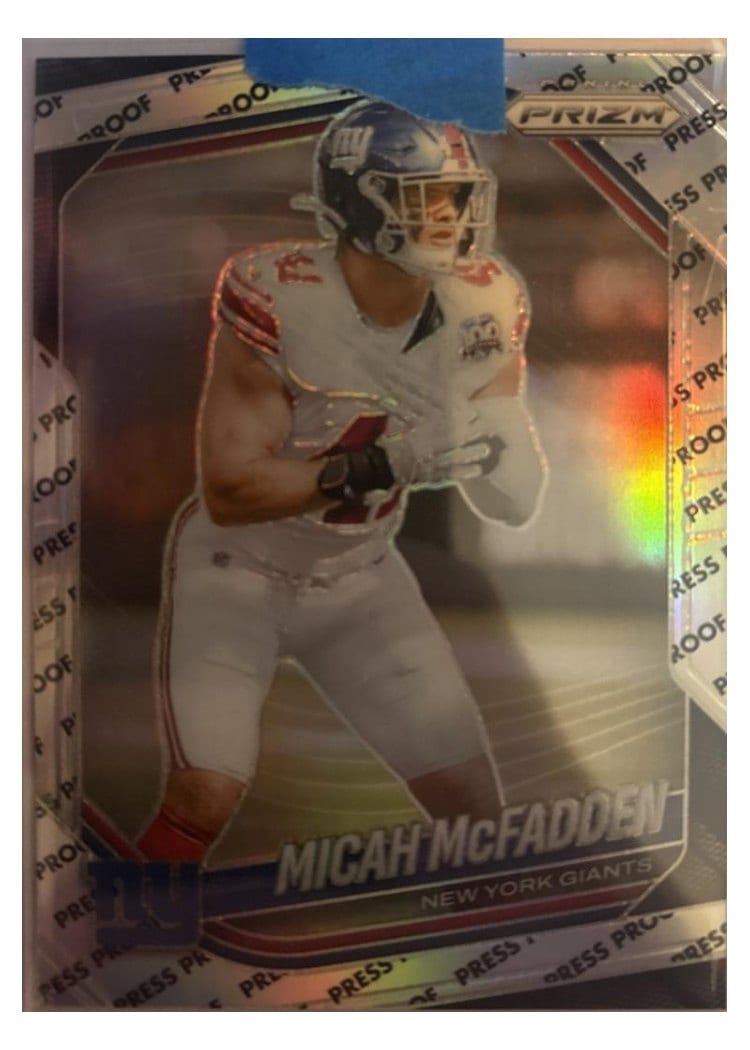 2025 Panini Prizm Base Set Micah McFadden #95 card