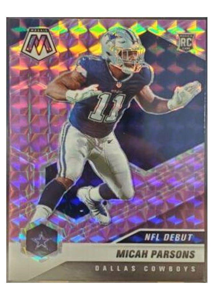2021 Panini Mosaic Base Set Micah Parsons Purple Mosaic #257 card