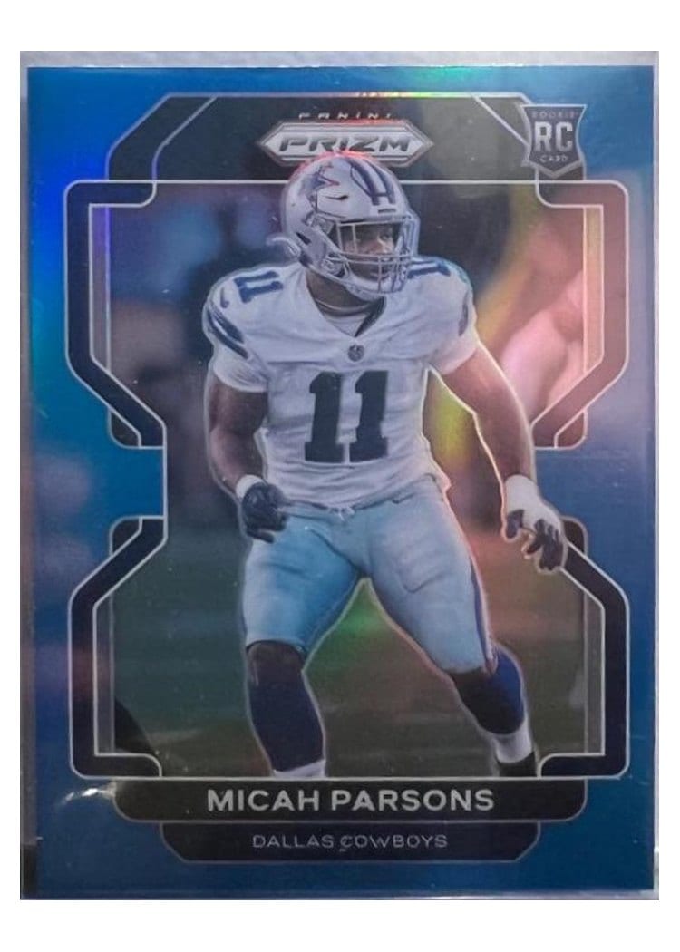2021 Panini Prizm Micah Parsons Blue Prizm #382 card