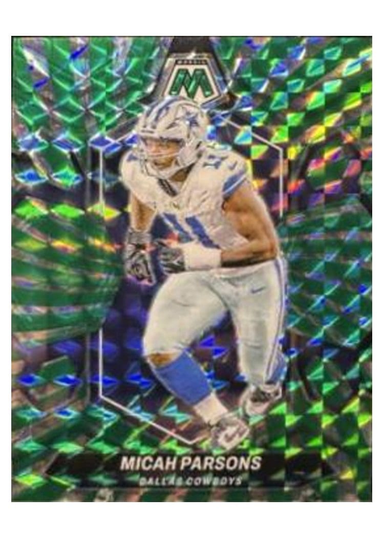2024 Panini Mosaic Base Set Micah Parsons Green Swirl #62 card