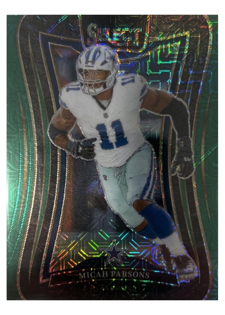 2024 Panini Select Base Set Micah Parsons Green Prizm #364 card