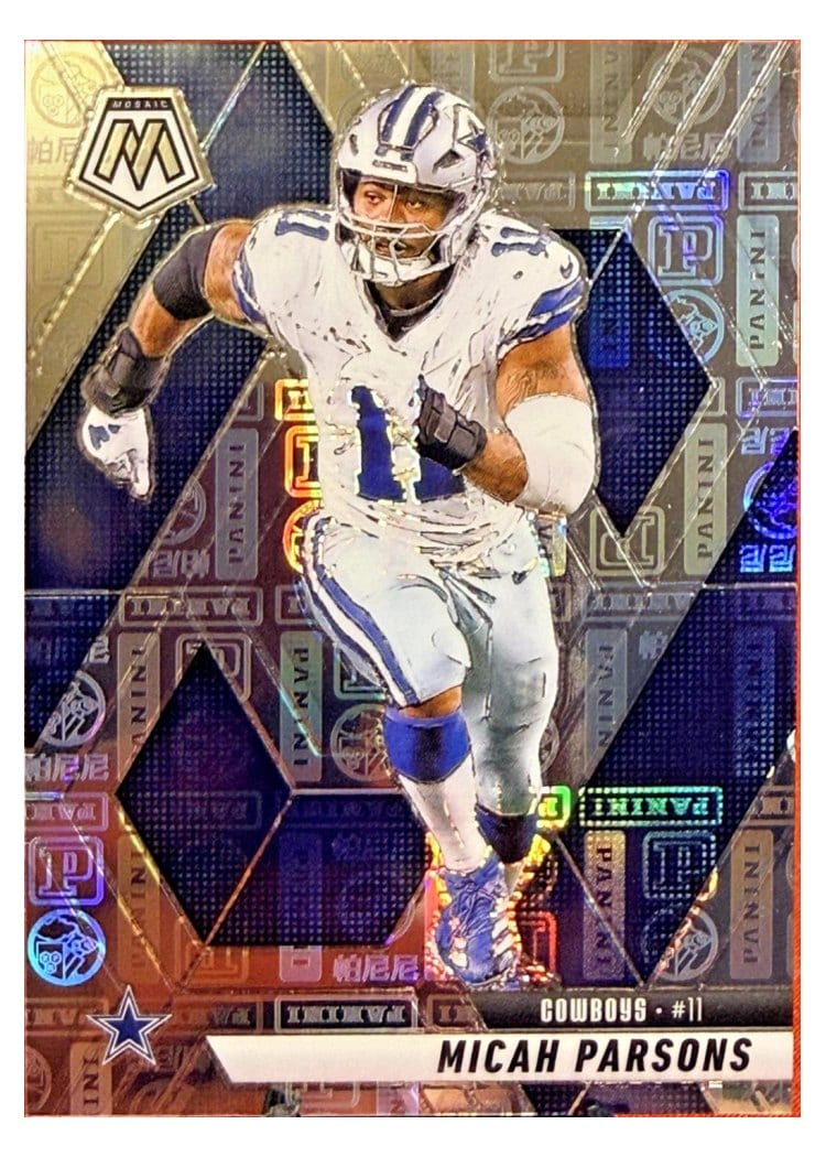 2025 Panini Mosaic Base Set Micah Parsons Silver Knight #110 card