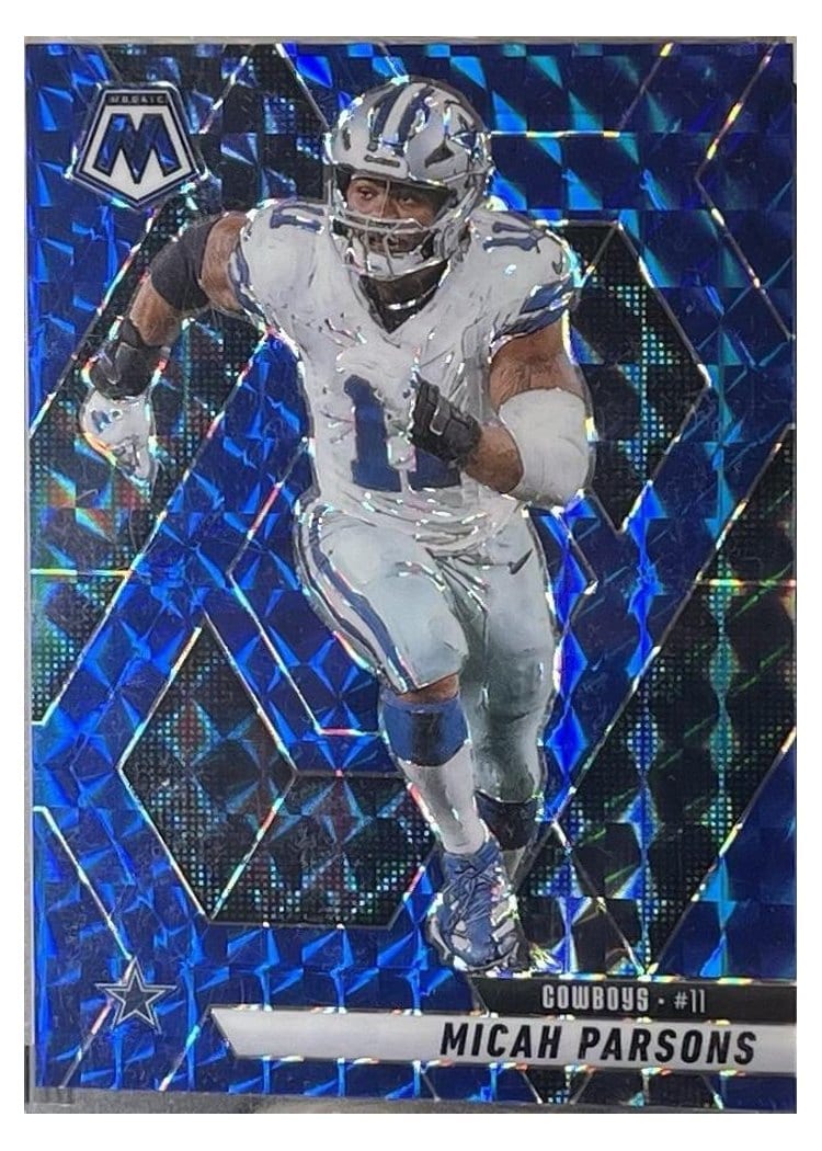 2025 Panini Mosaic Base Set Micah Parsons Blue #110 card