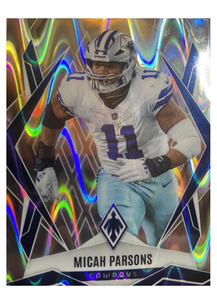 2025 Panini Phoenix Base Set Micah Parsons Silver Seismic #84 card