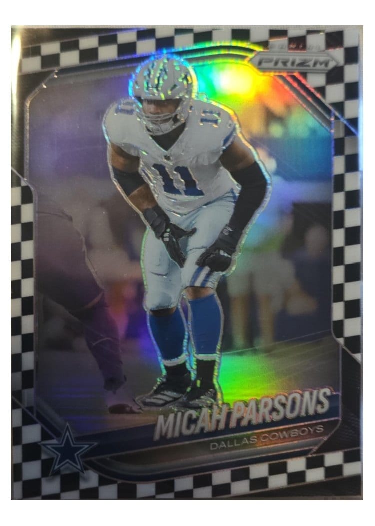 2025 Panini Prizm Base Set Micah Parsons Black White Checker #98 card