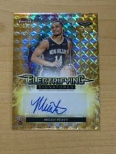 2025-26 Finest Electrifying Signatures Micah Peavy #ESG-MP card