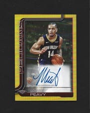 2025-26 Topps Flagship Real One Rookie Autographs Micah Peavy #TFRR-MP card