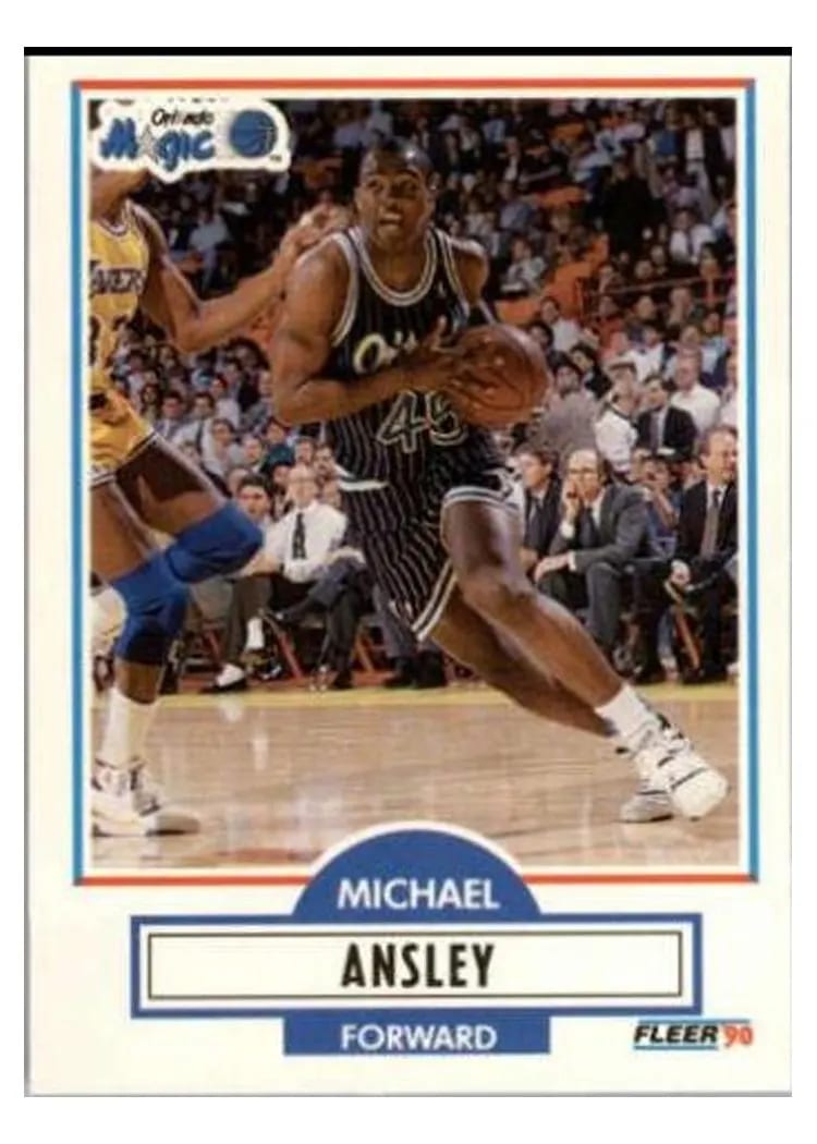 1990 Fleer Update Michael Ansley #U-66 card